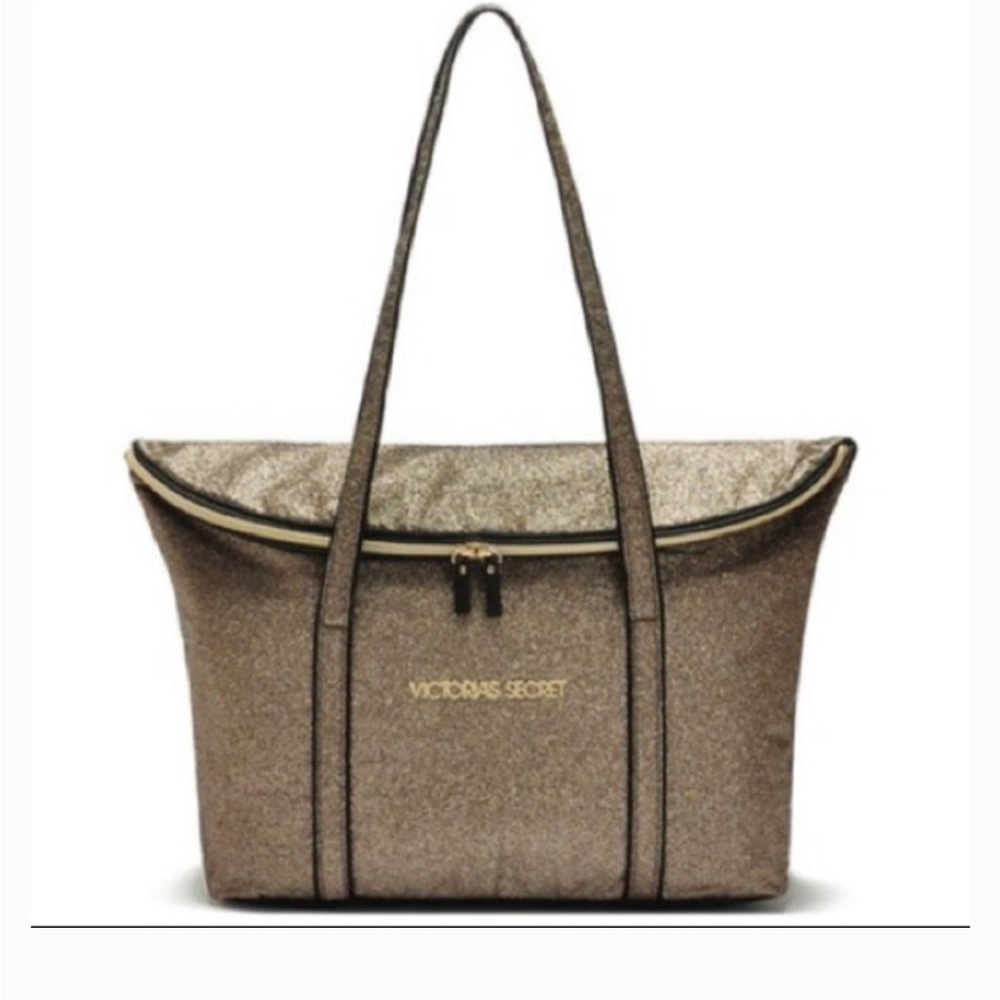 Gold Victoria’s Secret Tote Bag